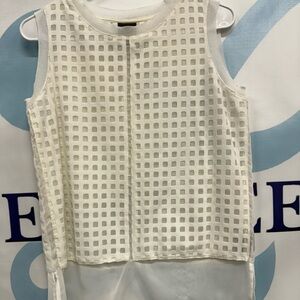 Worthington women’s sleeveless blouse, double slip underneath, size small